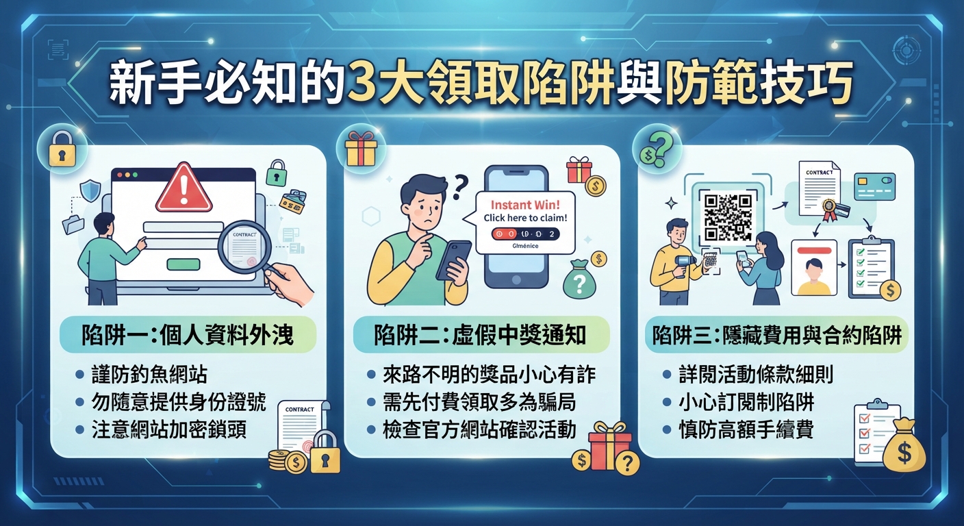 新手必知的3大領取陷阱與防範技巧