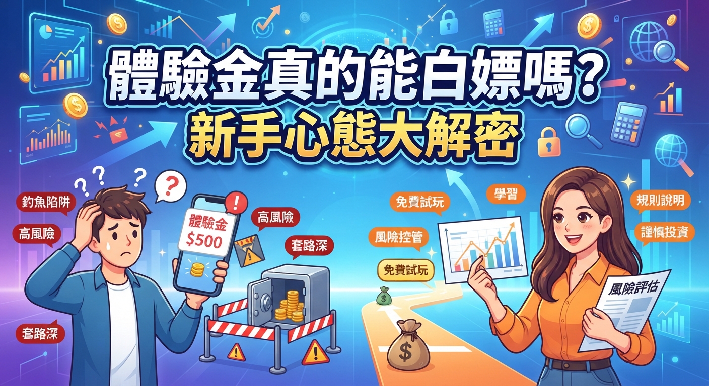 體驗金真的能白嫖嗎?新手心態大解密